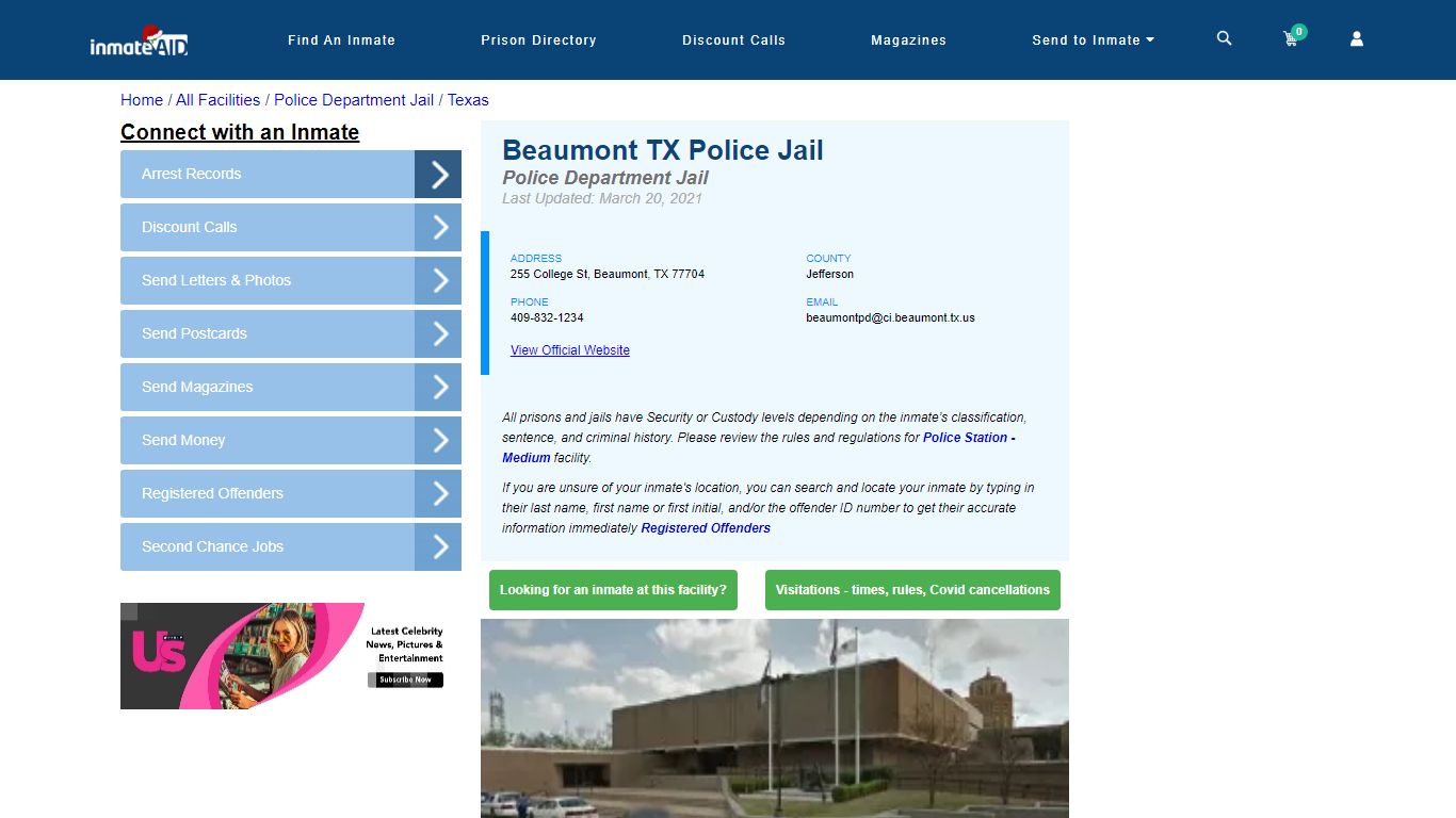 Beaumont TX Police Jail & Inmate Search - Beaumont, TX